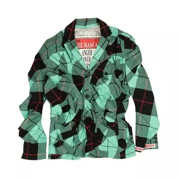 Куртка Charles Jeffrey Loverboy Tartan Wibble Suit 'Blue', синий