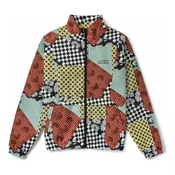 Куртка checkerboard print casual jacket 'brown black white' Vans, коричневый