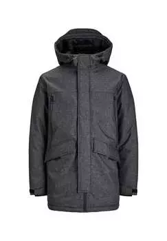 Куртка черная парка Jack & Jones, черный
