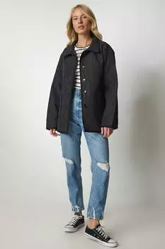 Куртка - Черный - Классический крой Happiness stanbul, черный