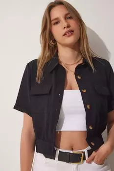 Куртка - Черный - Классический крой Happiness stanbul, черный