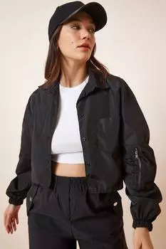 Куртка - Черный - Классический крой Happiness stanbul, черный