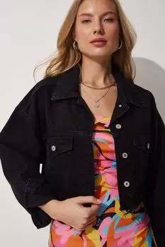 Куртка - Черный - Классический крой Happiness stanbul, черный