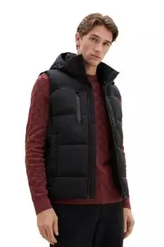 Куртка - Черный - Классический крой Tom Tailor, черный