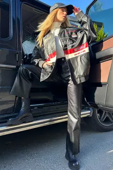 Куртка - Черный - Oversize Trend Alaat Stili, черный