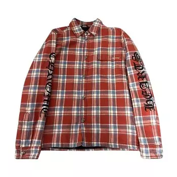 Куртка Chrome Hearts Lined Flannel Jacket Red/Plaid, разноцветный