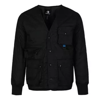 Куртка chuck taylor seasonal woven jacket 'black' Converse, черный