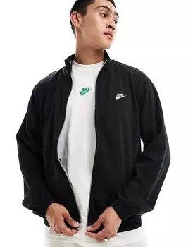 Куртка Club Knit на молнии черного цвета Nike