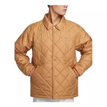 Куртка club therma-fit jacket 'brown' Nike, коричневый
