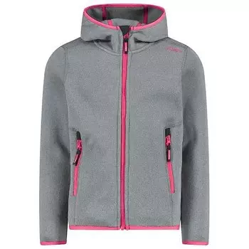 Куртка CMP 3H19825 Hooded Fleece, серый