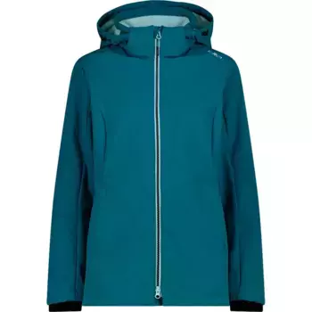 Куртка CMP Long Fit 3A22226 softshell, зеленый/синий