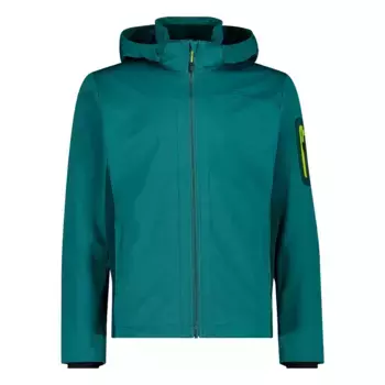 Куртка CMP Zip Hood 39A5027 softshell, зеленый