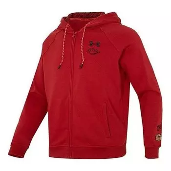 Куртка cny lny terry full zip jacket 'red' Under Armour, красный