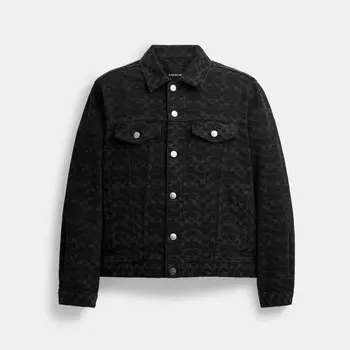 Куртка COACH Signature Denim, цвет Black Signature