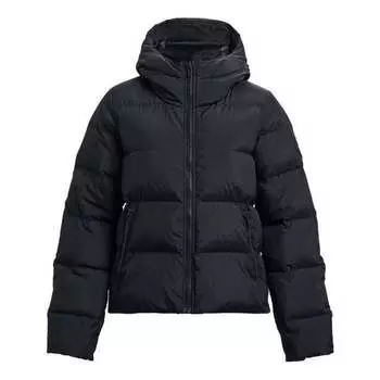 Куртка coldgear infrared down hooded jacket 'black' Under Armour, черный