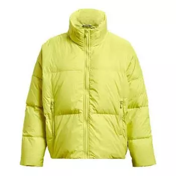 Куртка coldgear infrared fleece down jacket 'neon green' Under Armour, зеленый