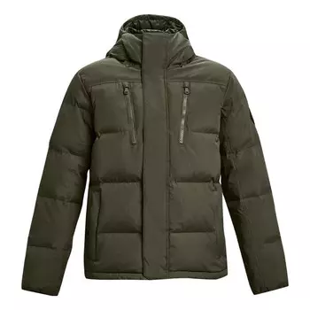 Куртка coldgear infrared fleece down jacket 'olive green' Under Armour, зеленый