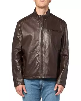 Куртка Cole Haan Smooth Lamb Jacket, цвет Java