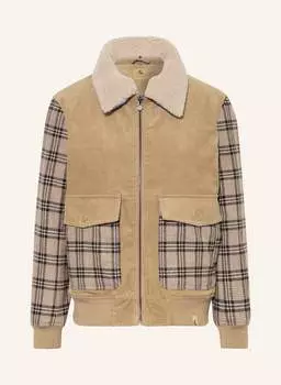 Куртка COLOURS & SONS im Materialmix mit Kunstfell, светло-коричневый