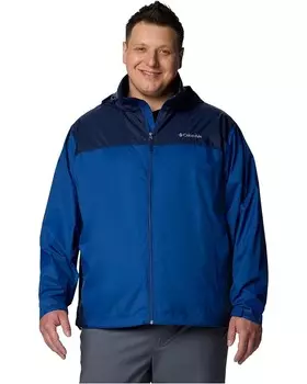 Куртка Columbia Big & Tall Glennaker Lake II Rain Jacket, цвет Mountain Blue/Collegiate Navy