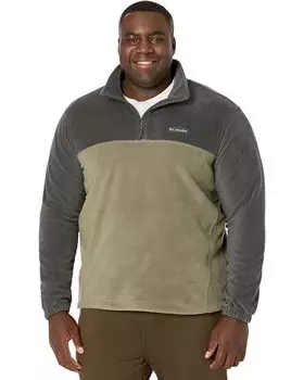 Куртка Columbia Big & Tall Steens Mountain 1/2 Zip, цвет Shark/Stone Green