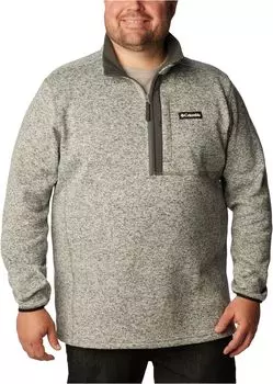 Куртка Columbia Big & Tall Sweater Weather1/2 Zip, цвет City Grey Heather/Shark