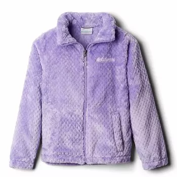 Куртка Columbia Fireside Sherpa с молнией во всю длину для девочек 4–20 лет, цвет Paisley Purple