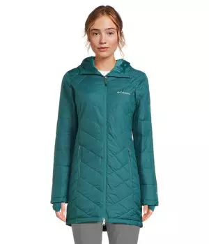 Куртка Columbia Heavenly Long Hooded Jacket, цвет River Blue