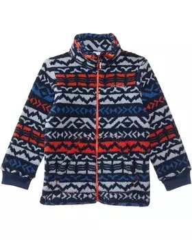 Куртка Columbia Kids Rugged Ridge II Printed Sherpa Full Zip, цвет Mountain Blue Madras