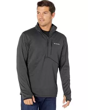 Куртка Columbia Park View Fleece 1/2 Zip, цвет Black Heather