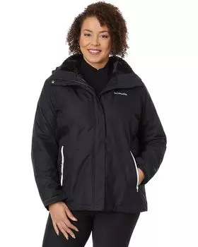 Куртка Columbia Plus Size Bugaboo II Fleece Interchange, цвет Black/White