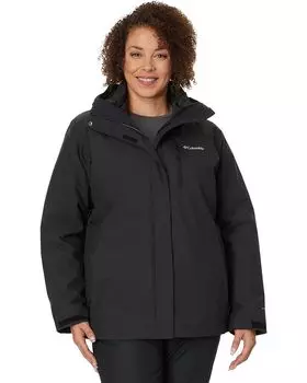 Куртка Columbia Plus Size Whirlibird IV Interchange, цвет Black Crossdye/Black