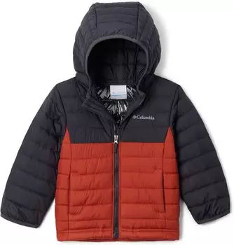 Куртка Columbia Powder LiteHooded Jacket, цвет Warp Red/Shark
