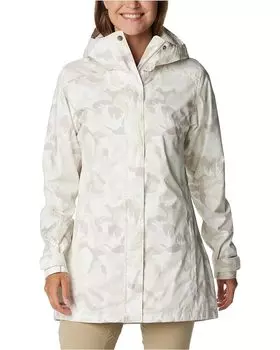 Куртка Columbia Splash A Little II Rain, цвет Dark Stone Peonies Print