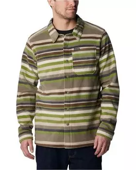 Куртка Columbia Steens Mountain Printed Shirt, цвет Stone Green Surfcrest Stripe Print