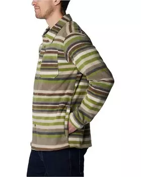 Куртка Columbia Steens Mountain Printed Shirt Jacket, цвет Stone Green Surfcrest Stripe Print