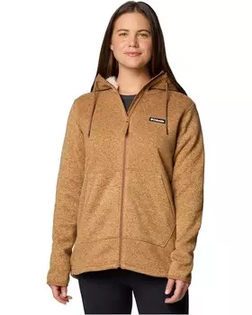 Куртка Columbia Sweater Weather Sherpa Full Zip II, цвет Camel Brown Heather