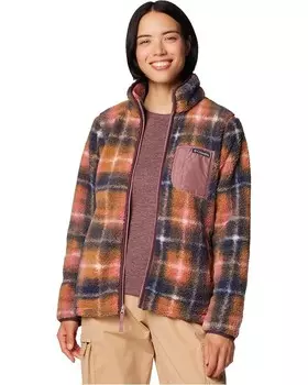Куртка Columbia West Bend Print Full Zip II, цвет Fig Omblur