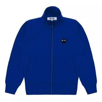Куртка COMME des GARCONS PLAY Big Black Heart Track Jacket 'Blue', синий