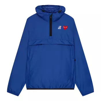 Куртка COMME des GARCONS PLAY x K Way Half Zip Jacket 'Blue', синий