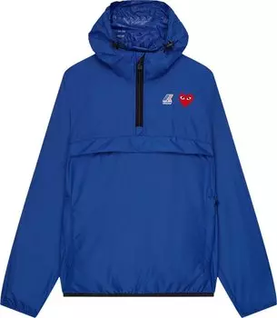 Куртка Comme des Garons PLAY x K-Way Half-Zip Packable Jacket 'Blue', синий