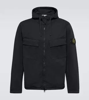 Куртка compass из смесового хлопка Stone Island, синий