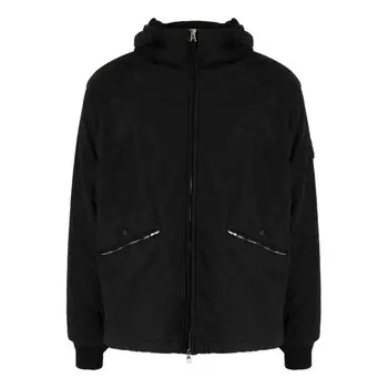 Куртка compass-motif hooded jacket 'black' Stone Island, черный