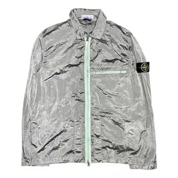 Куртка compass patch zip up jacket 'green' Stone Island, зеленый