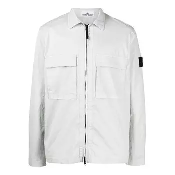Куртка compass zipped shirt 'white' Stone Island, белый
