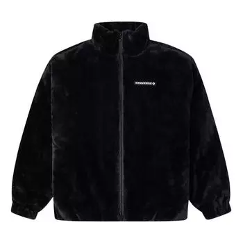 Куртка Converse Loose Stand Collar Stay Warm Logo Jacket Couple Style Black 10023526-A01, черный