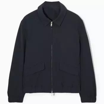 Куртка COS Seersucker Blouson, темно-синий
