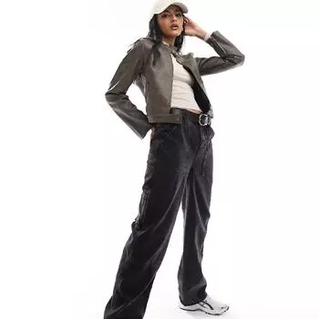 Куртка Cotton:On PU, коричневый