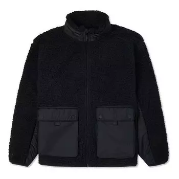 Куртка counter climate sherpa jacket 'black' Converse, черный