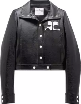 Куртка Courrges Reedition Vinyl 'Black', черный
